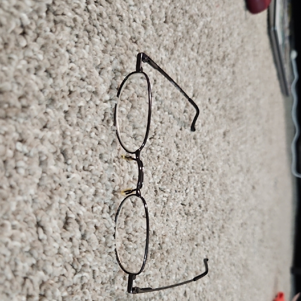Compact Perscription Glasses +1.50 Black Oval